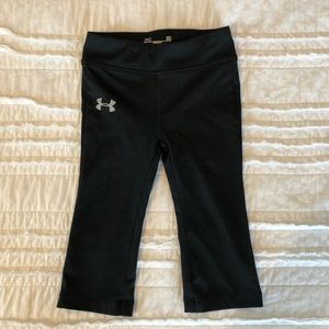 Under Armour Girl BootCut Black Yoga Athletic Pant